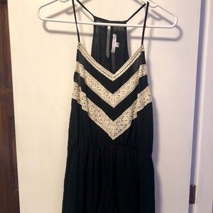 Black and Cream Romper